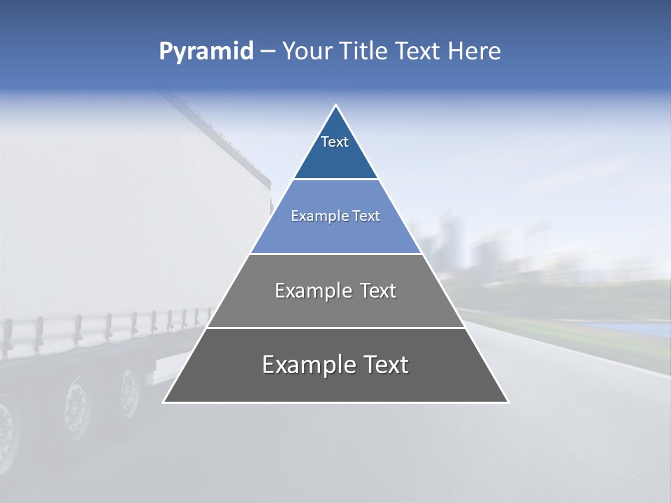Truck Country Road Driving School PowerPoint Template