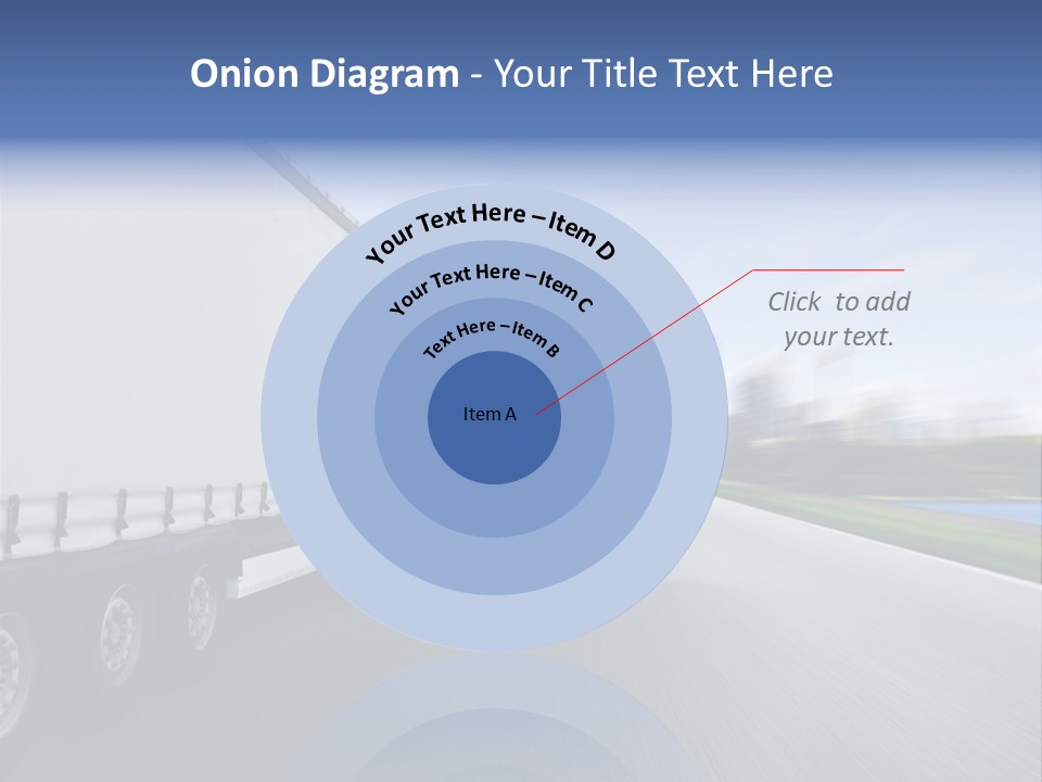 Truck Country Road Driving School PowerPoint Template