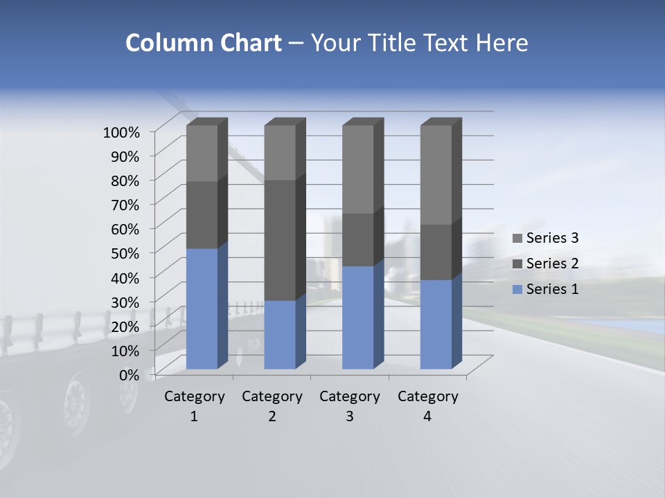Truck Country Road Driving School PowerPoint Template