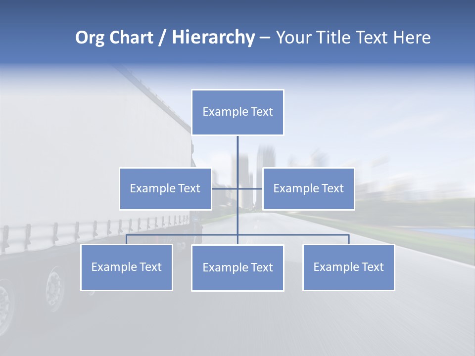 Truck Country Road Driving School PowerPoint Template
