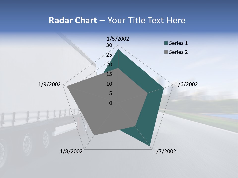 Truck Country Road Driving School PowerPoint Template