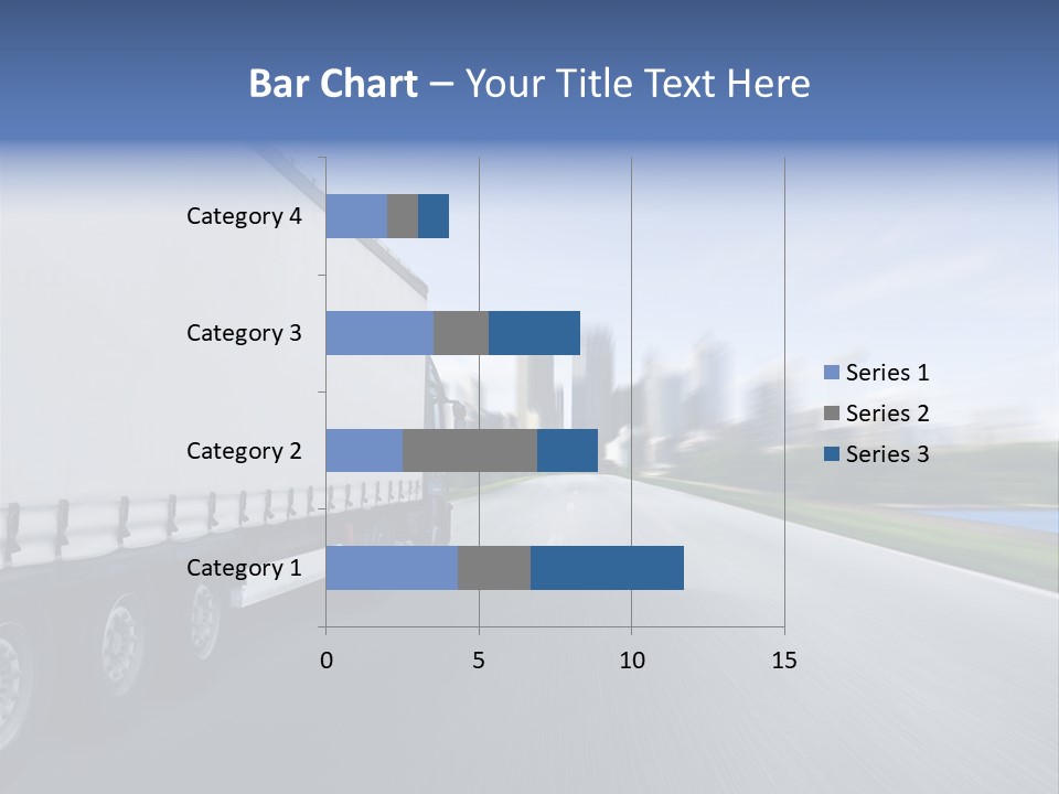 Truck Country Road Driving School PowerPoint Template