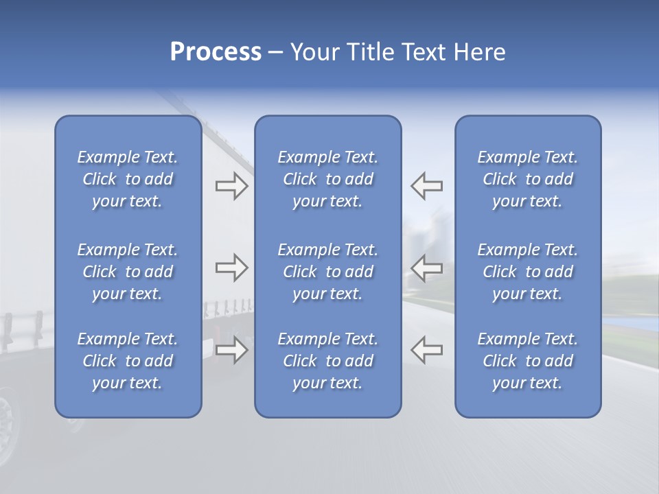 Truck Country Road Driving School PowerPoint Template
