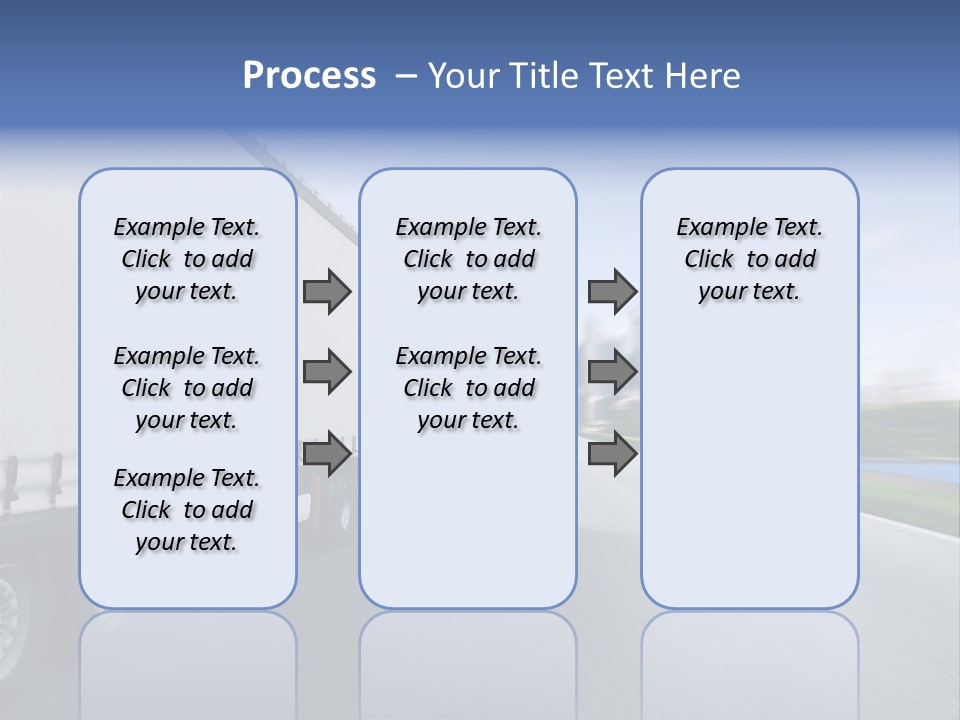 Truck Country Road Driving School PowerPoint Template