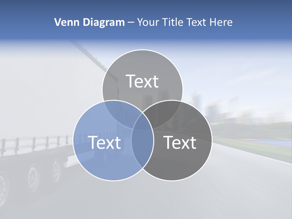 Truck Country Road Driving School PowerPoint Template