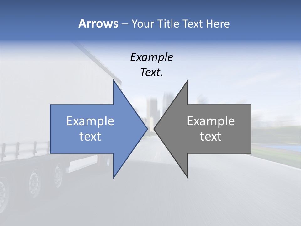 Truck Country Road Driving School PowerPoint Template