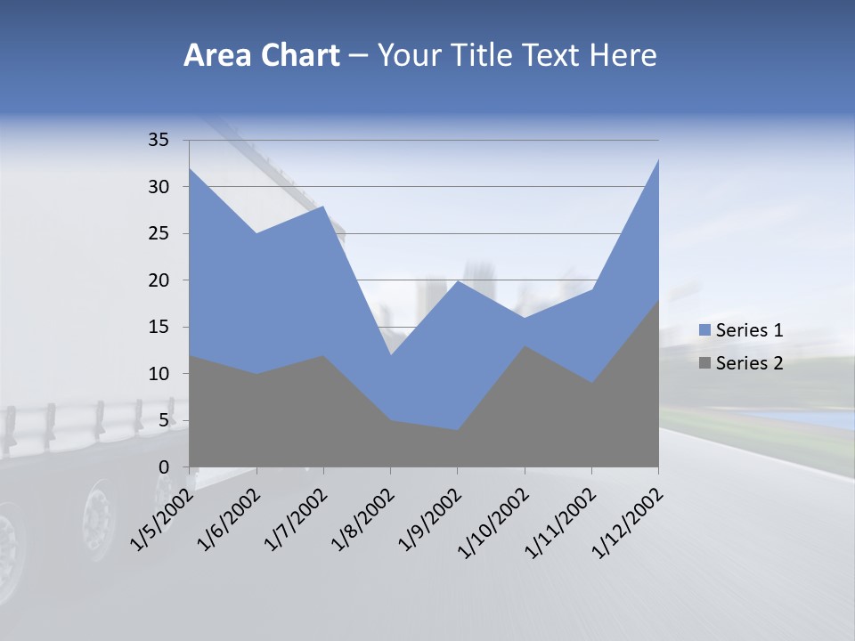 Truck Country Road Driving School PowerPoint Template