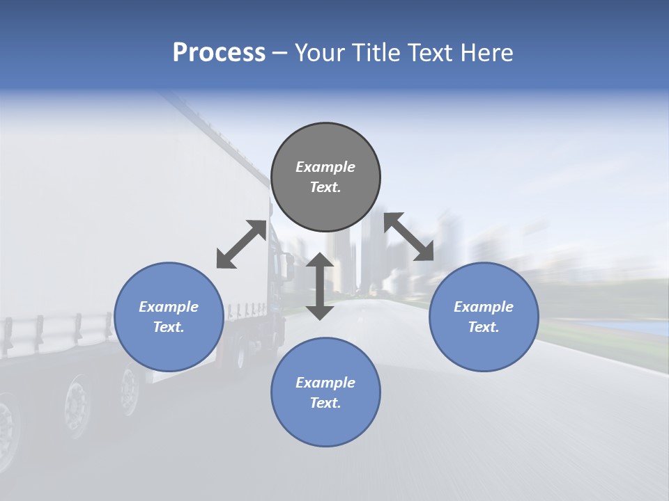 Truck Country Road Driving School PowerPoint Template