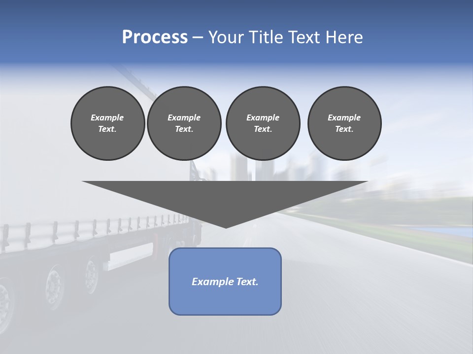 Truck Country Road Driving School PowerPoint Template