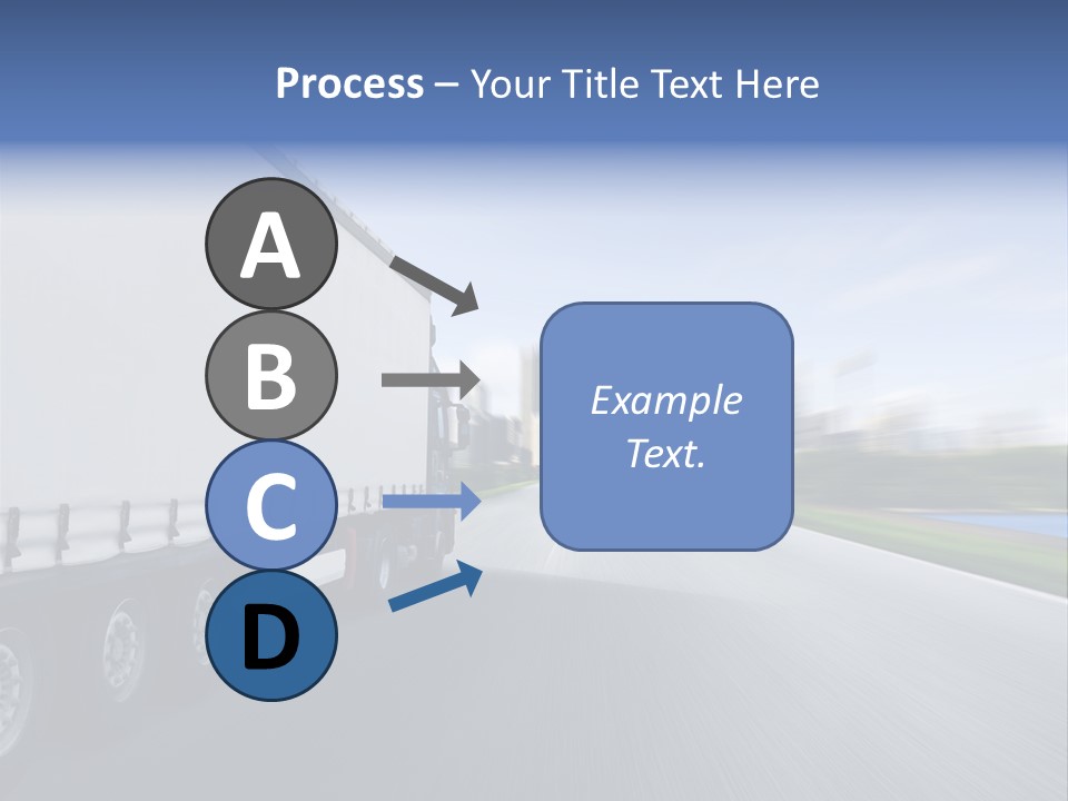 Truck Country Road Driving School PowerPoint Template