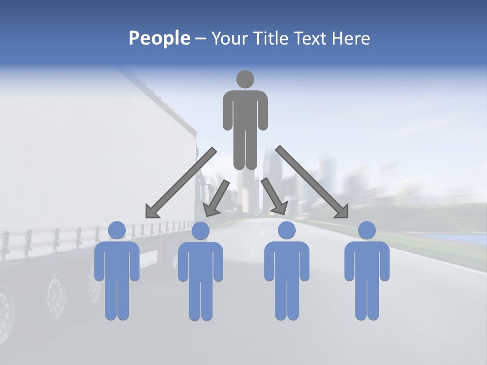 Truck Country Road Driving School PowerPoint Template