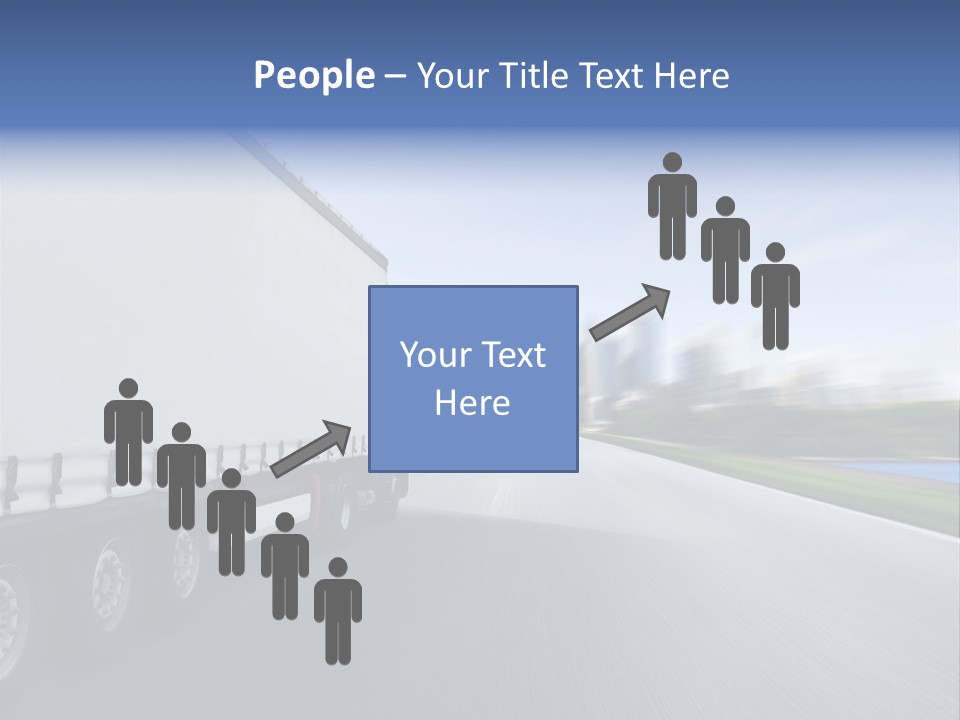 Truck Country Road Driving School PowerPoint Template