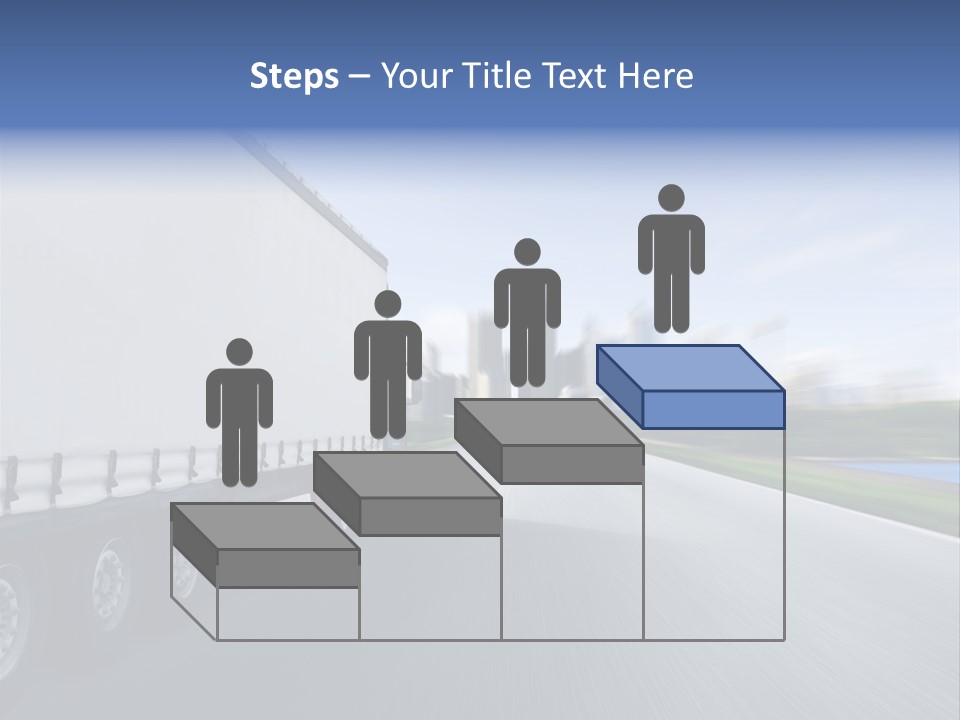 Truck Country Road Driving School PowerPoint Template