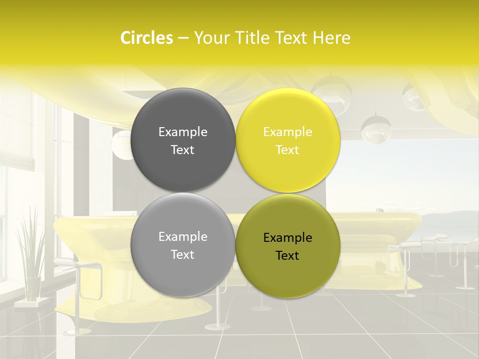 Chair Window White PowerPoint Template