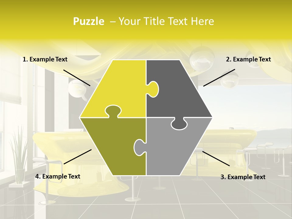 Chair Window White PowerPoint Template