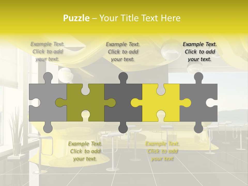 Chair Window White PowerPoint Template