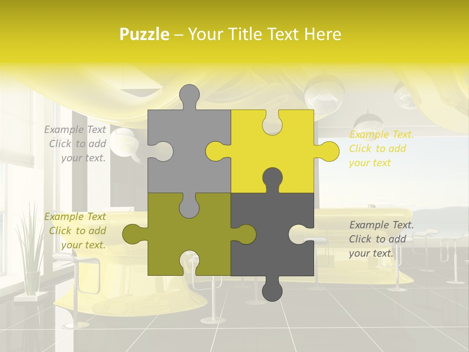 Chair Window White PowerPoint Template