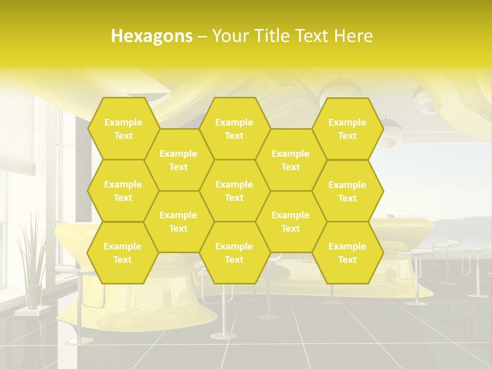 Chair Window White PowerPoint Template