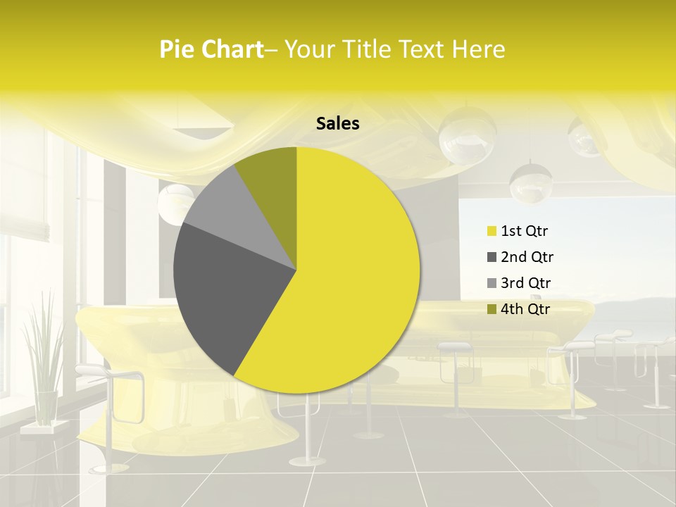 Chair Window White PowerPoint Template