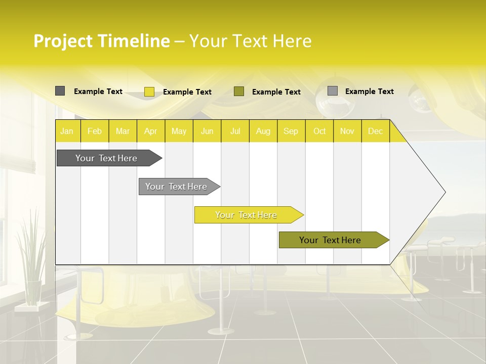 Chair Window White PowerPoint Template