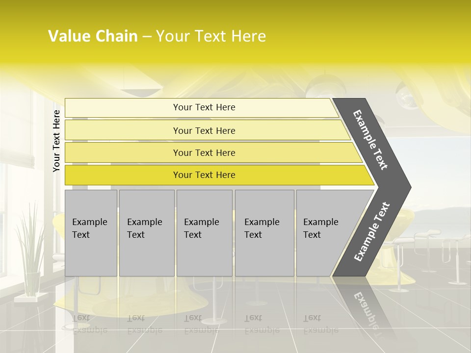 Chair Window White PowerPoint Template