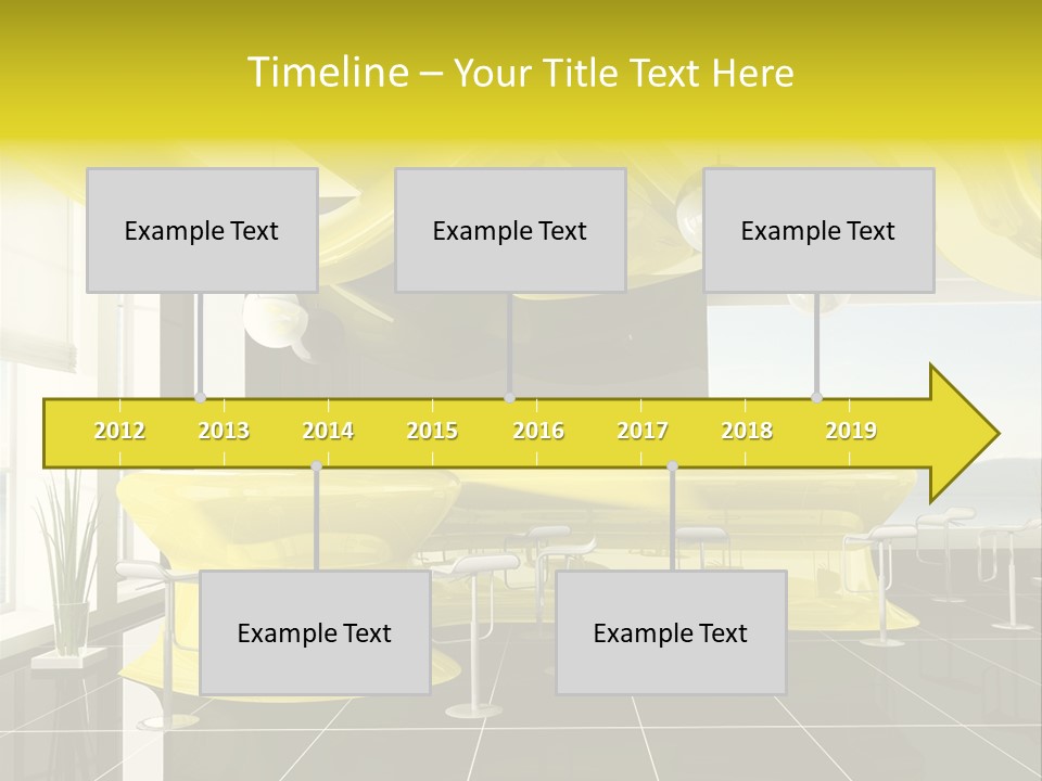Chair Window White PowerPoint Template
