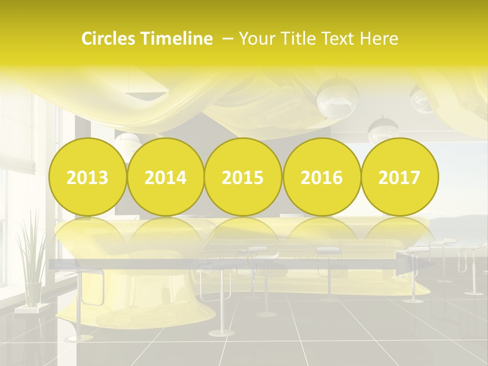 Chair Window White PowerPoint Template