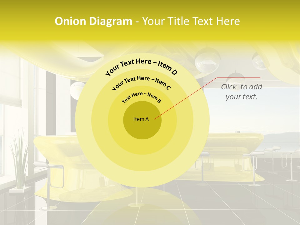 Chair Window White PowerPoint Template
