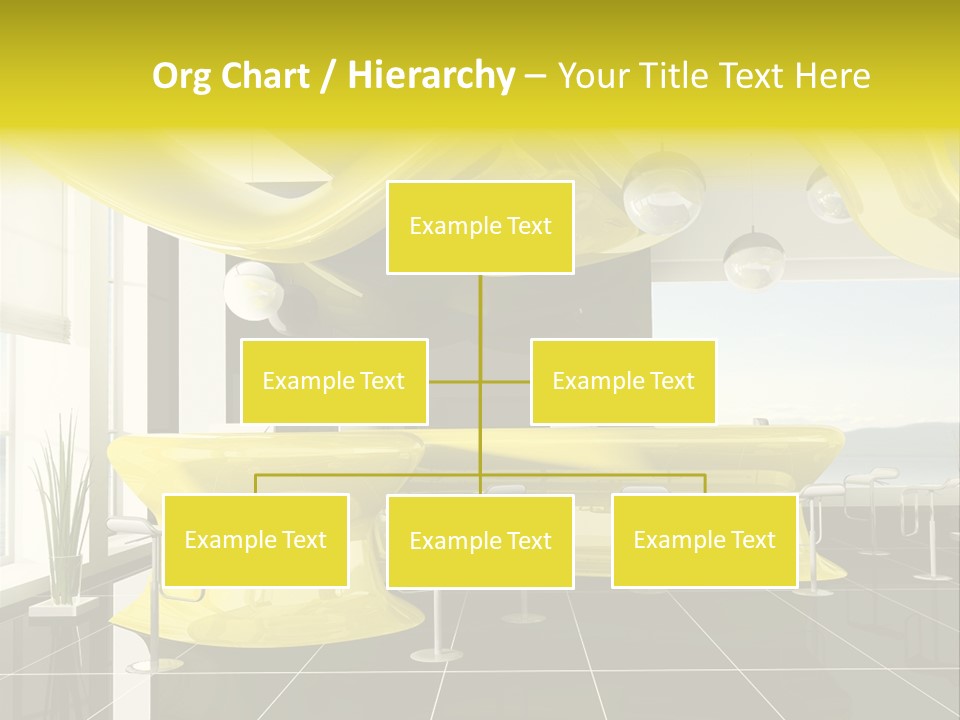 Chair Window White PowerPoint Template