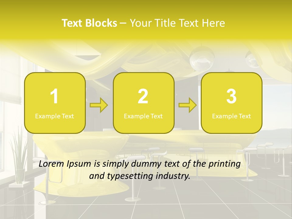 Chair Window White PowerPoint Template