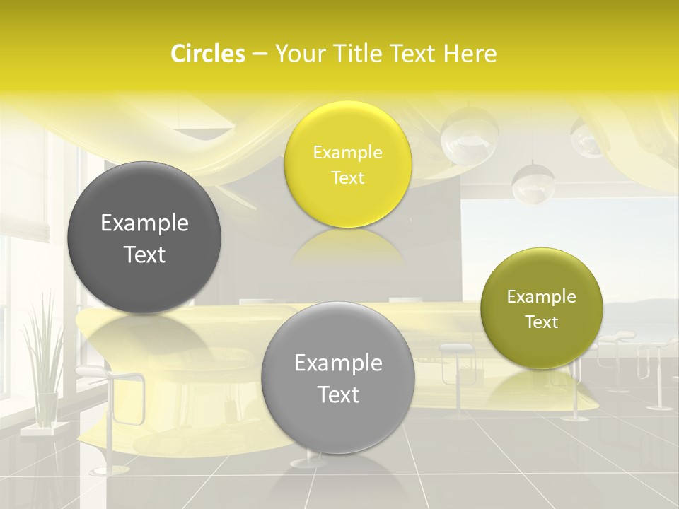 Chair Window White PowerPoint Template