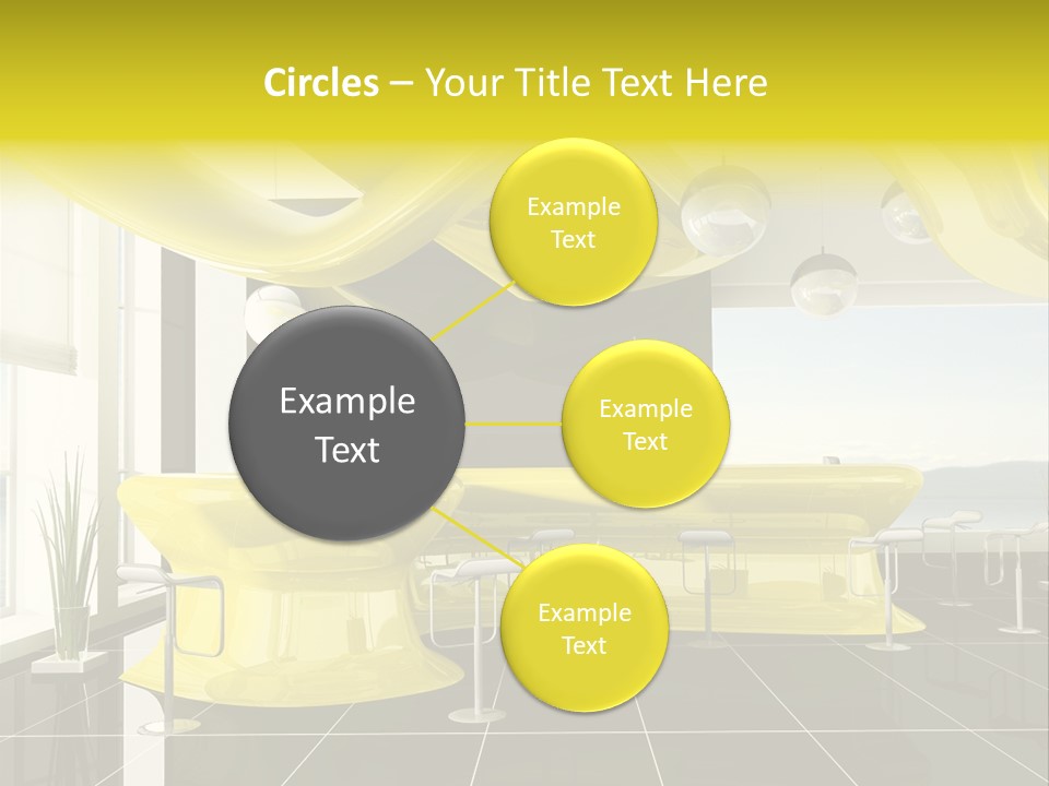 Chair Window White PowerPoint Template