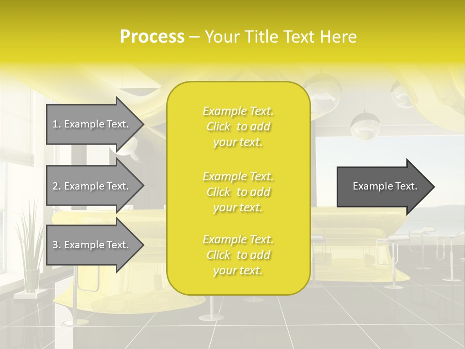 Chair Window White PowerPoint Template