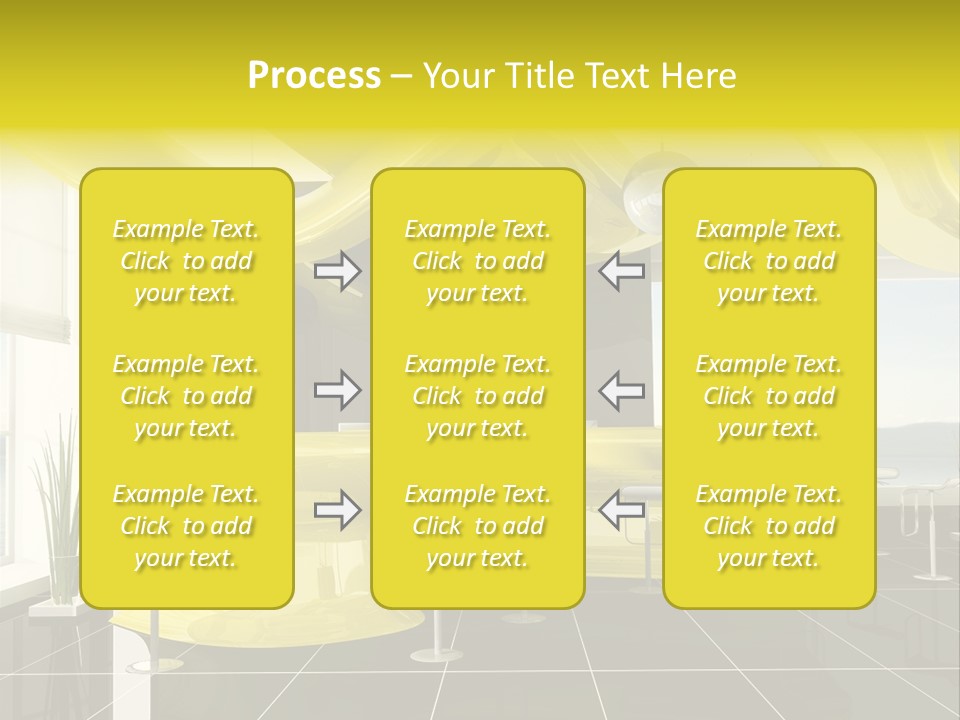 Chair Window White PowerPoint Template