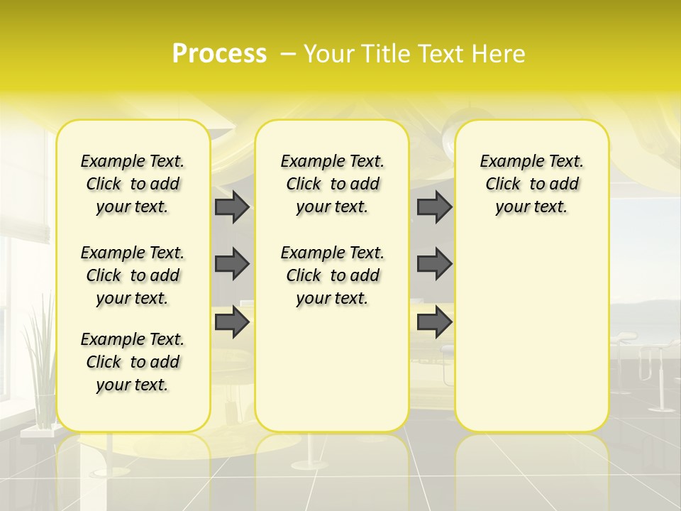 Chair Window White PowerPoint Template