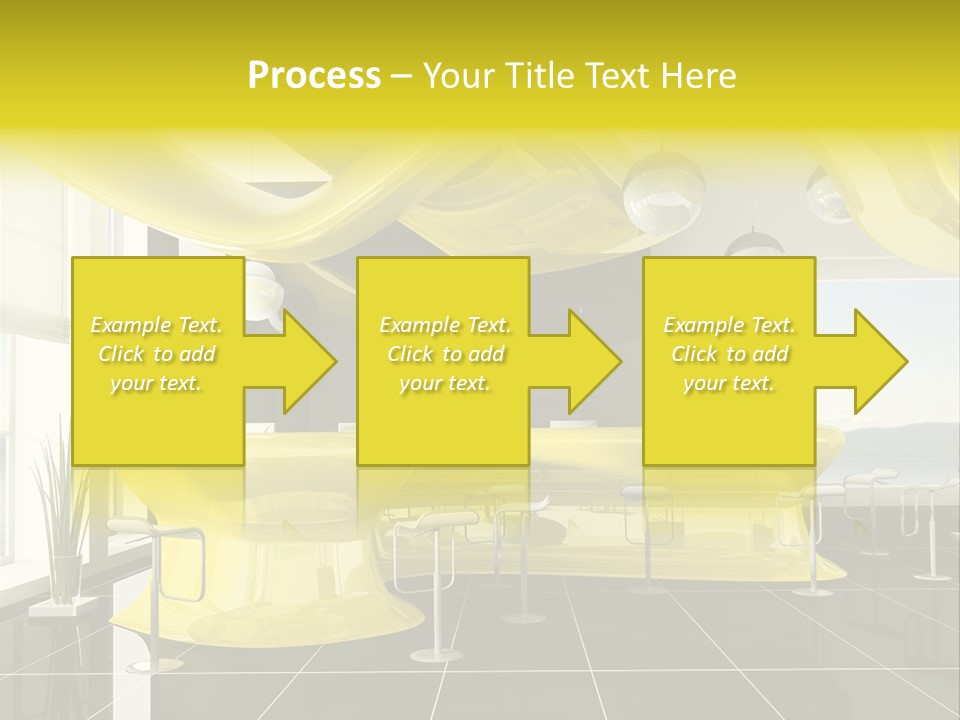 Chair Window White PowerPoint Template