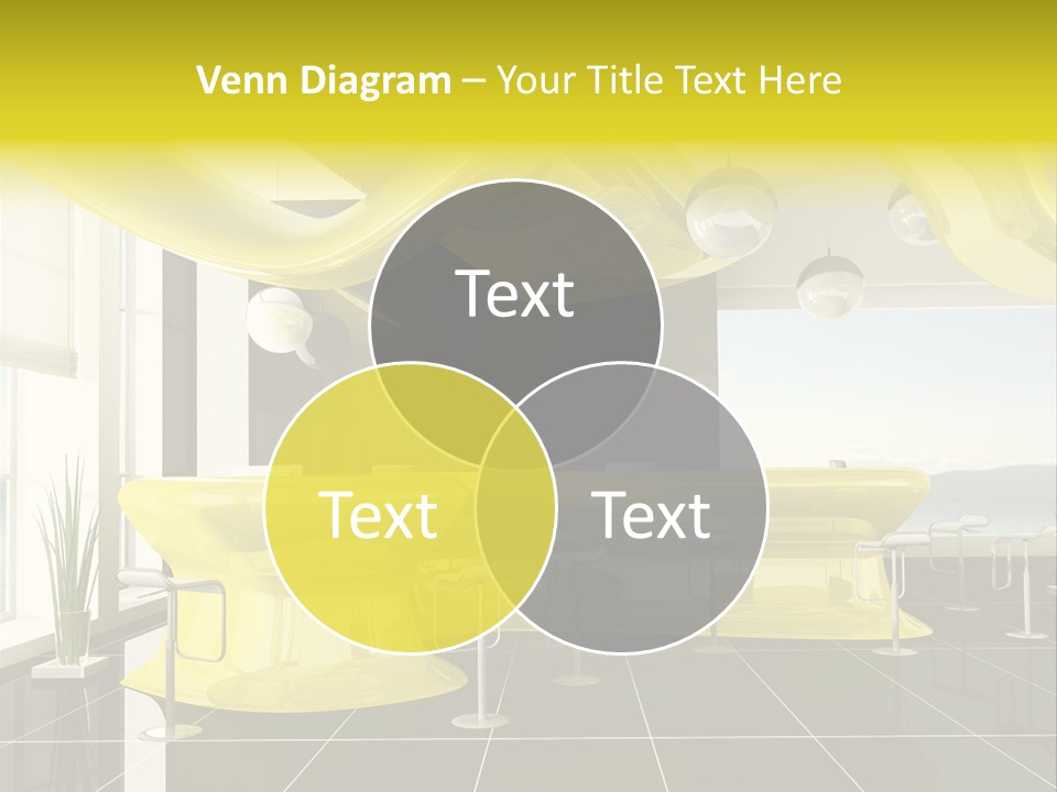 Chair Window White PowerPoint Template