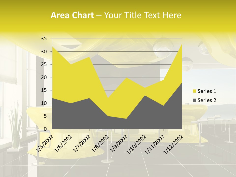 Chair Window White PowerPoint Template