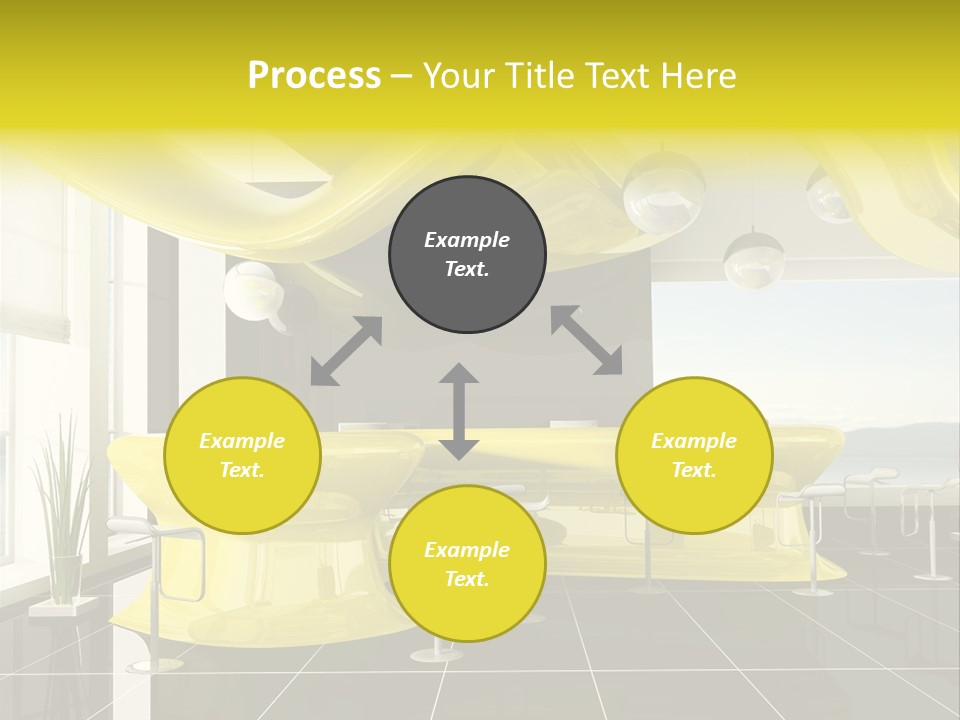 Chair Window White PowerPoint Template
