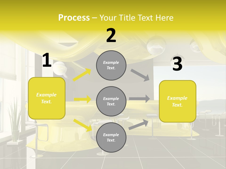 Chair Window White PowerPoint Template