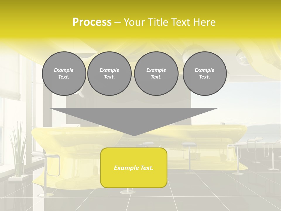 Chair Window White PowerPoint Template