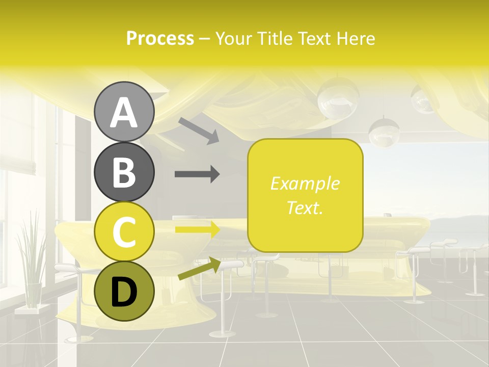 Chair Window White PowerPoint Template