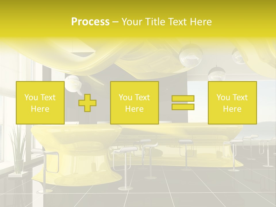 Chair Window White PowerPoint Template