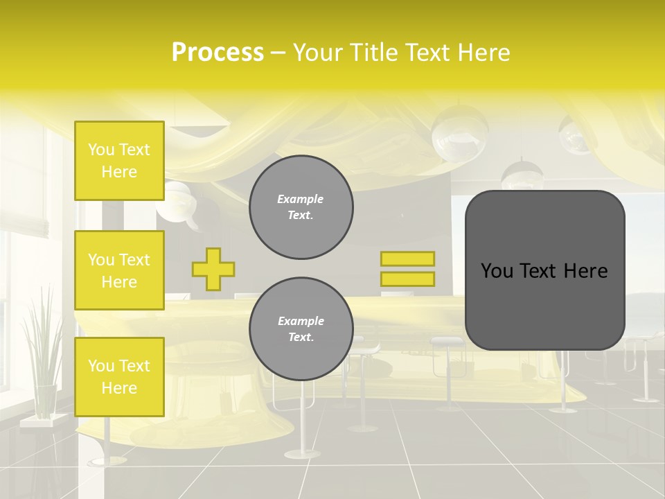 Chair Window White PowerPoint Template