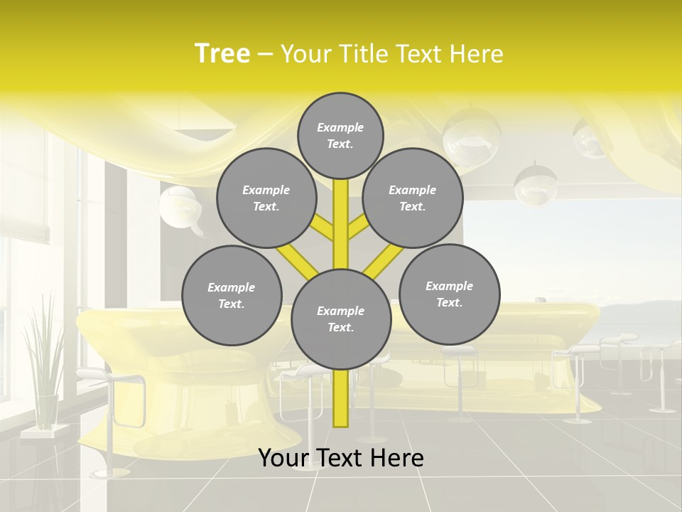 Chair Window White PowerPoint Template