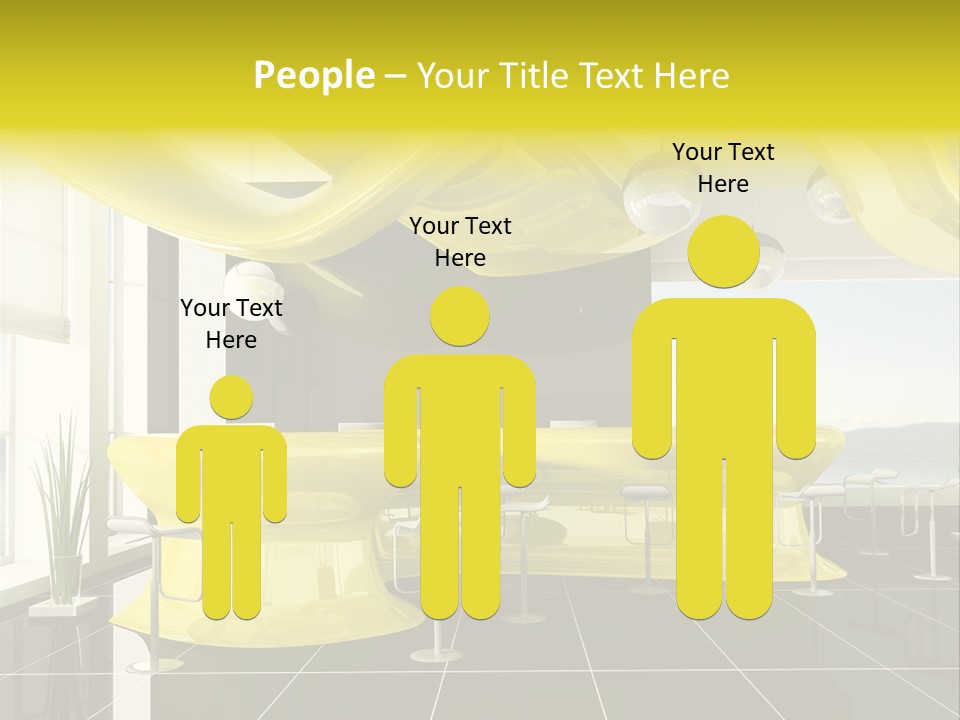 Chair Window White PowerPoint Template