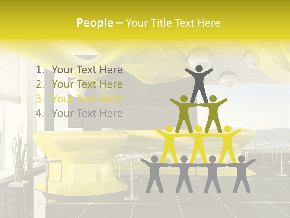 Chair Window White PowerPoint Template