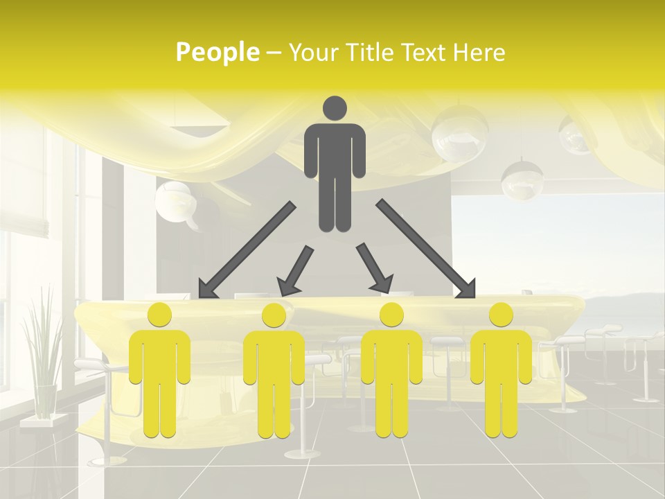 Chair Window White PowerPoint Template