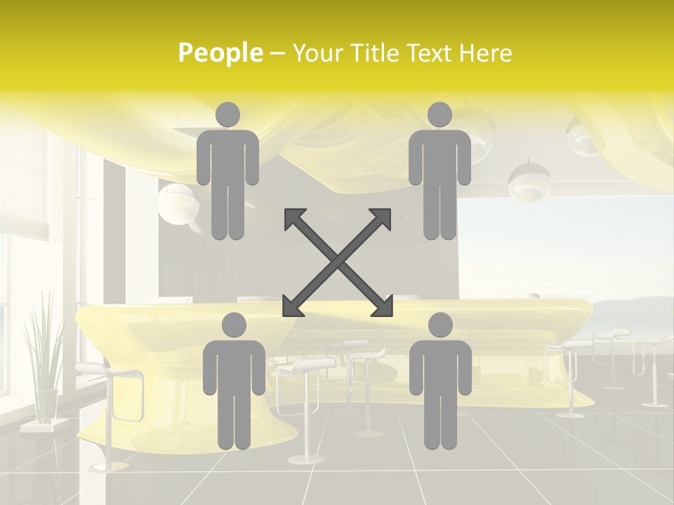 Chair Window White PowerPoint Template