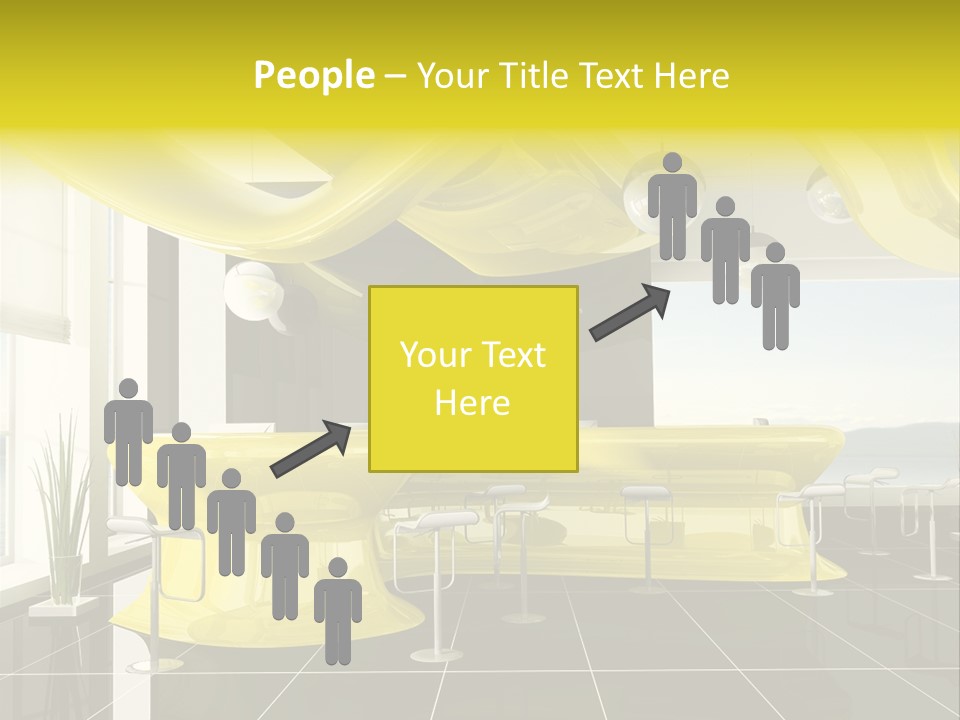 Chair Window White PowerPoint Template